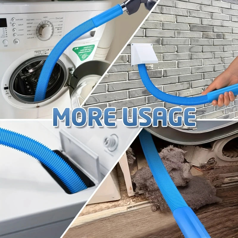 1pc Dryer Vent Cleaner Hose with Elastic Connector Flexible Laundry Vent Cleaning Hose, Cleaning tube suitable for narrow spaces