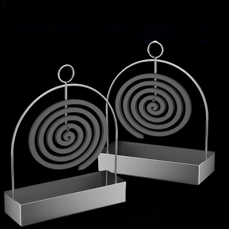 2pcs Mosquito Coil Stand,Metal Material,Suitable for Hanging Mosquito Coils or Sandalwood Incense,Household and outdoor use.