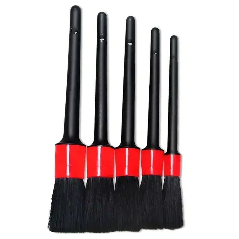 5pcs Details of Car Wash Soft Brush Small Brush Multifunctional Air Outlet Cleaning Tool for Automobile Interior Gap Car brush