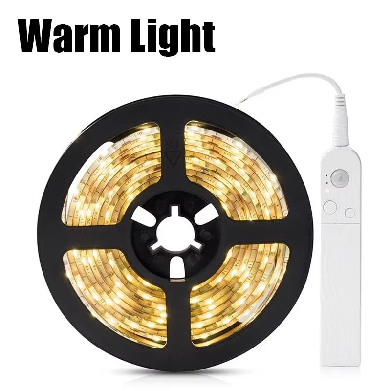 ភ្លើង LED Strip Light Touch Sensing Flexible Light ខ្សែបូ ចង្កៀងសាក USB បំភ្លឺទូ បំភ្លឺកញ្ចក់