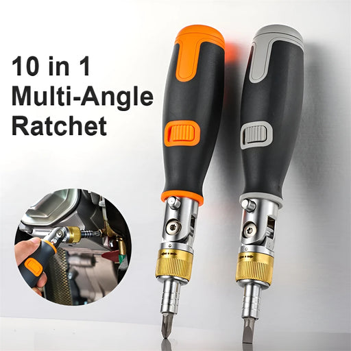 New Hex Left/Right Rotating 180 Degree Ratchet Screwdriver Drive Tackle Extension Rod Multifunctional Screwdriver Set