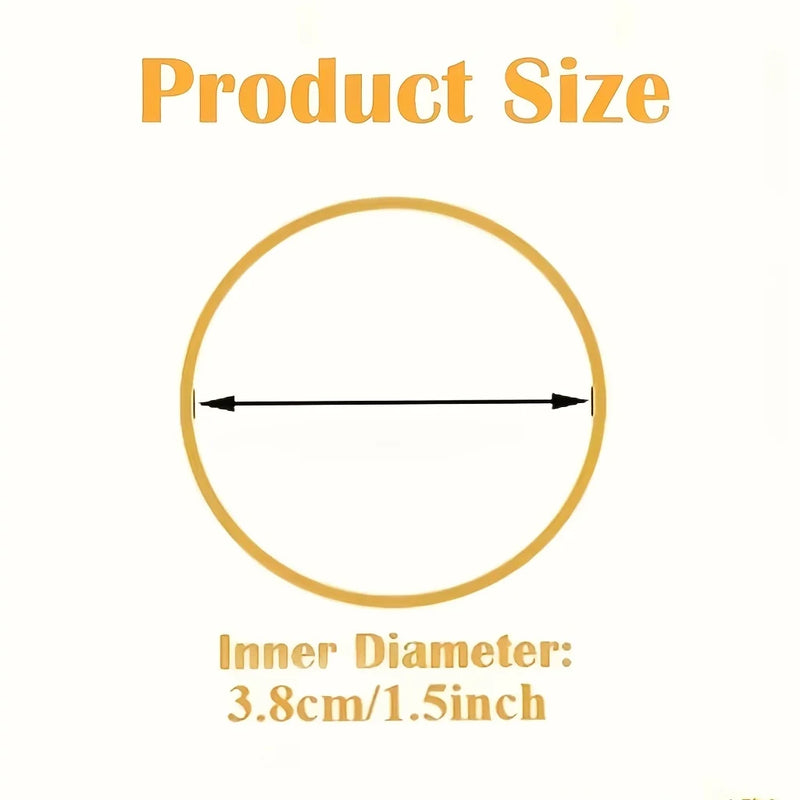 150pcs Synthetic Rubber Yellow Multi-Purpose Elastic Bands, Diameter 38mm, Durable, with Strong Elasticity, for Office