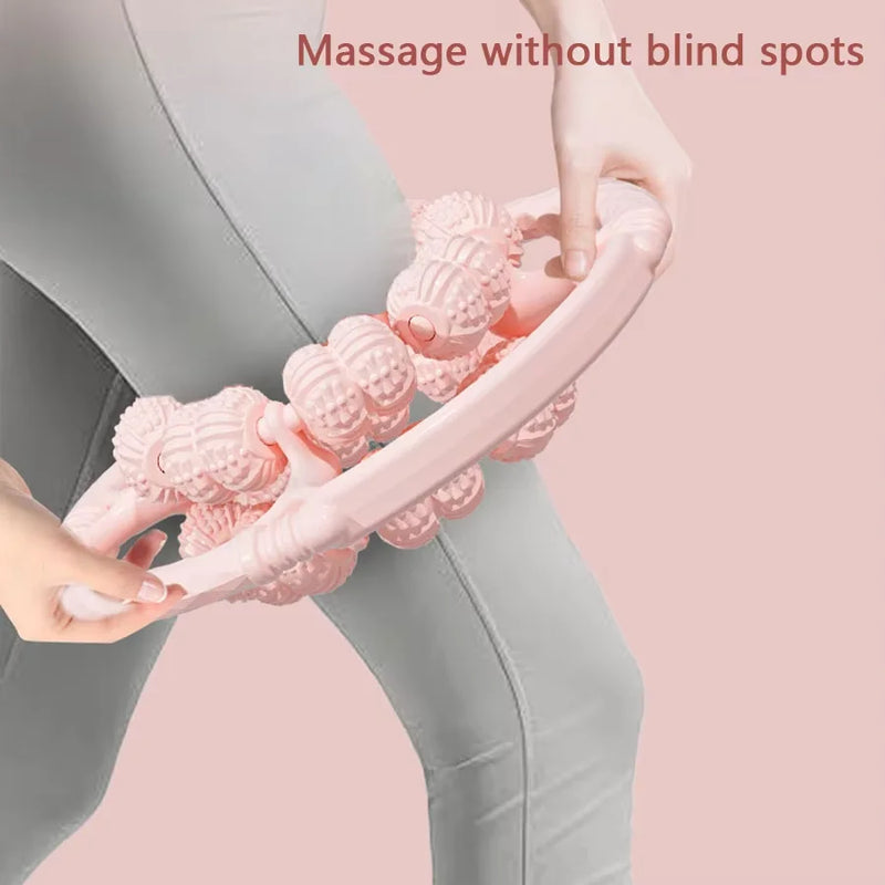 32 Wheel Leg Massager Ring Leg Clamp Roller Leg and Calf Muscle Exercise Home Fitness Relaxation Leg Slimming Tool