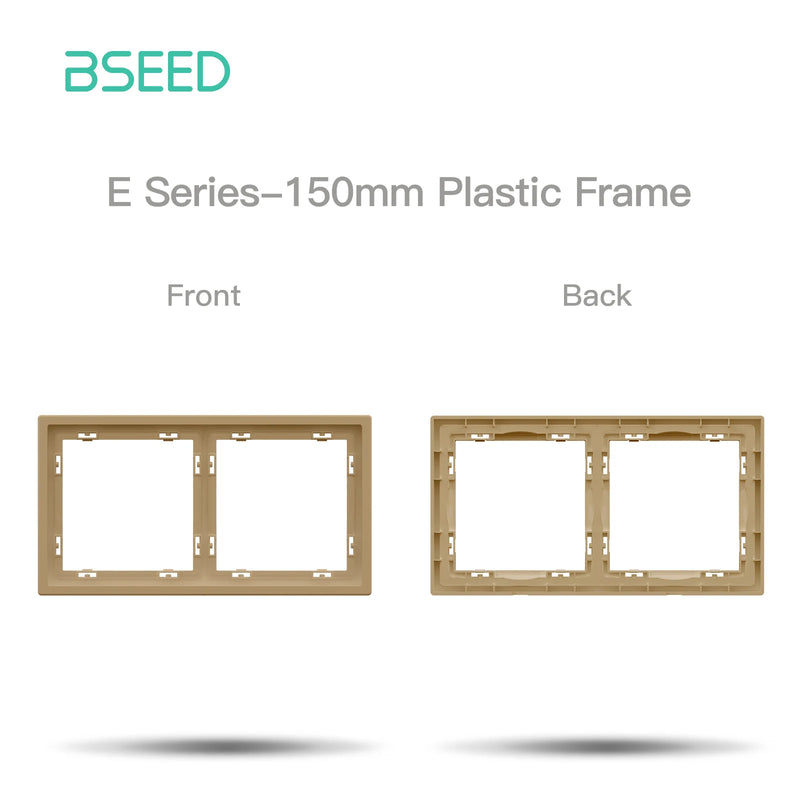 BSEED E Series Button Light Switch 1/2Gang 1/2Way USB Type-C Socket Module Part Internet TV Socket DIY Part 80mm Plastic Frame