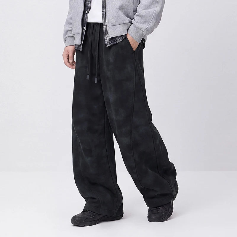 ខោបុរស Semir រាងរលុងជើងកោង លាងសម្អាតពណ៌ 2026 ថ្មីសម្រាប់ពាក់ប្រចាំថ្ងៃរដូវរងា រចនាប័ទ្មទីក្រុង ធម្មតា អាកាសធាតុត្រជាក់ ស្រទាប់