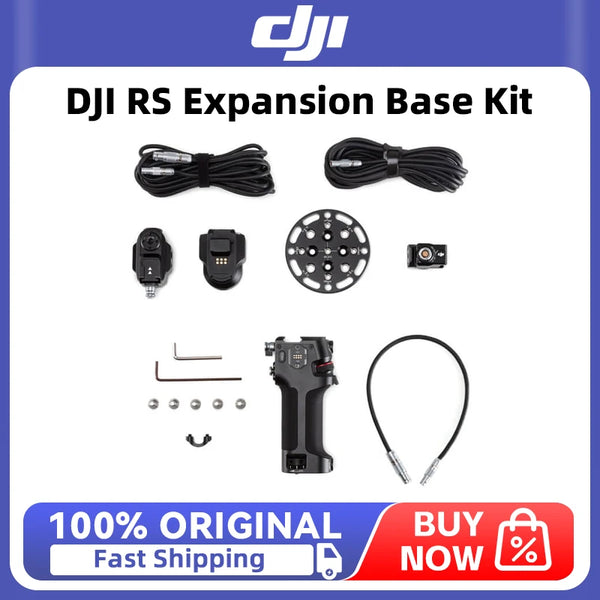 DJI RS Expansion Base Kit makes it possible to mount and control the gimbal in a jib,car, slider, cable cam, and other platforms