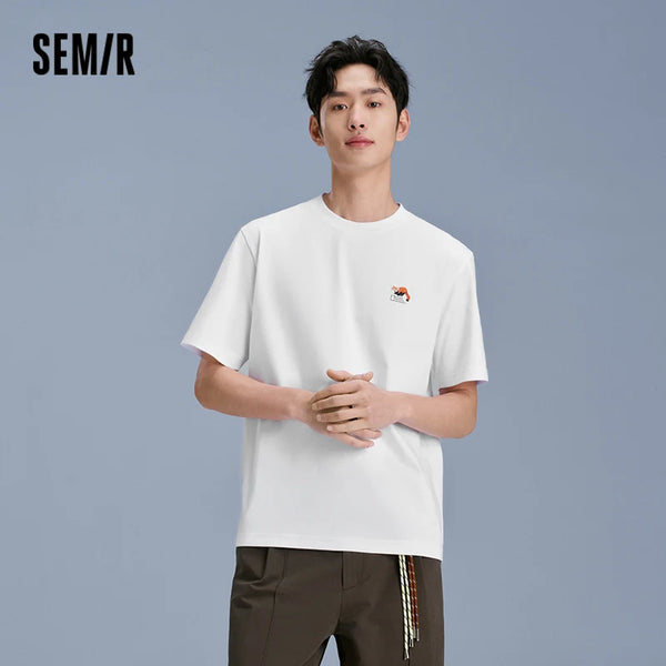 អាវយឺតបុរស Semir ឆ្នាំ ២០២៦ ស្ងួតរហ័ស រចនាបថគូស្នេហ៍ ប៉ាក់ មកដល់ថ្មី សាមញ្ញ ទន់ ពាក់ប្រចាំថ្ងៃ