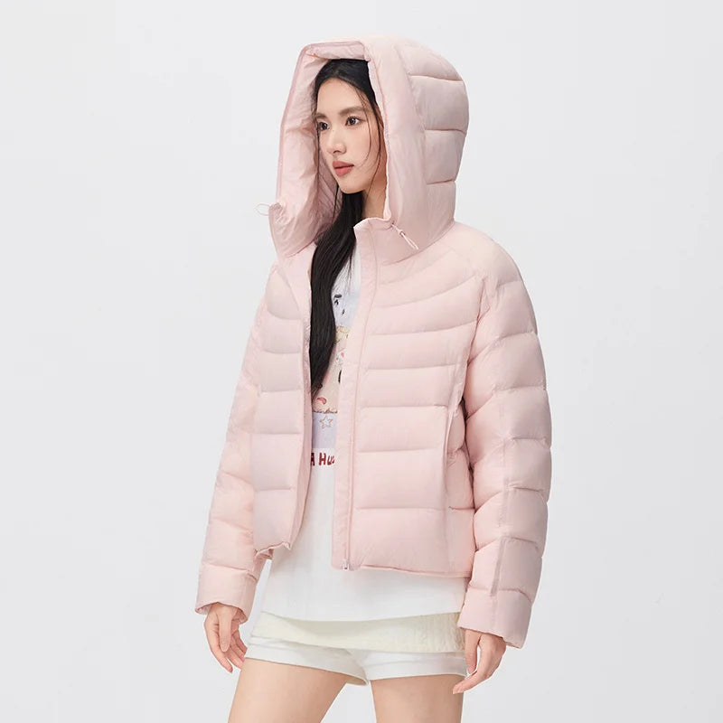 Semir Women Down Jacket 90 Percent Down Fill Water Repellent Loose Fit Hooded Versatile Quilted 2026 New Winter Daily Wear