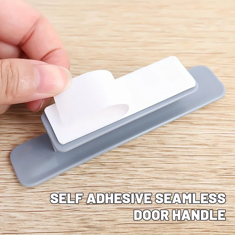 2pcs Non-punching Self-Adhesive Door Handle Without Punching, Multi-Purpose Handle, Paste Cabinet Handle, Door Handles.