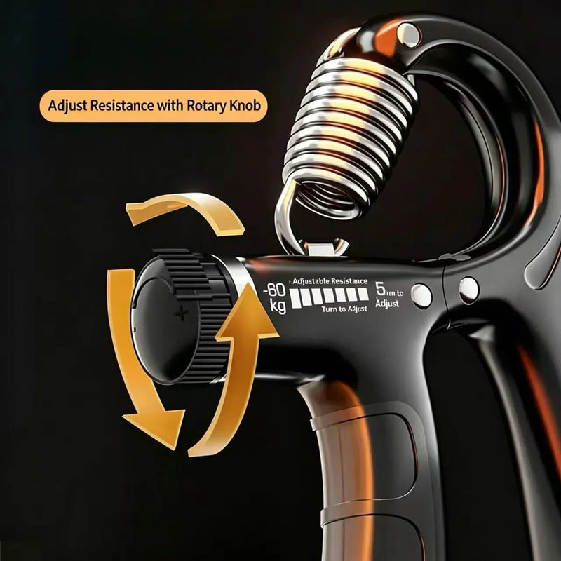 Adjustable Electronic Counting Grip Strength Device 10-100kg, Suitable for Male and Female Muscle Exercise and Fitness, Hand Str
