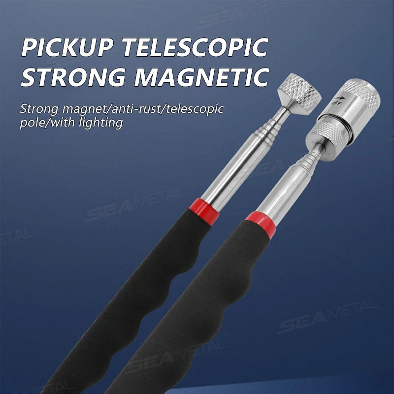 SEAMETAL Telescopic Magnetic Magnet Pen Picker Mini Portable Extendable Pickup Rod Stick for Picking Up Nut Bolt Hand Tools