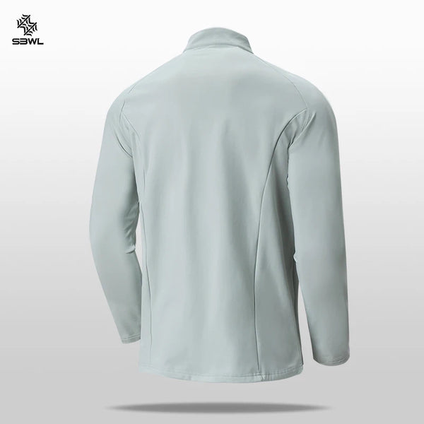 SBWL Autumn/Winter New Men's Outdoor Sports With a Base Shirt Running Skiing Mountaineering Fitness Sports Long Sleeve T-Shirt