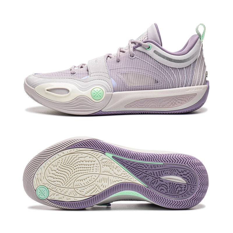 ស្បែកជើងបាល់បោះអាជីព Li-Ning សម្រាប់បុរស WADE ALL CITY 14 ENCORE SUPER BOOM ទន់ស្រួលពាក់ ស្បែកជើងប៉ាតាស្រាល ABAW053