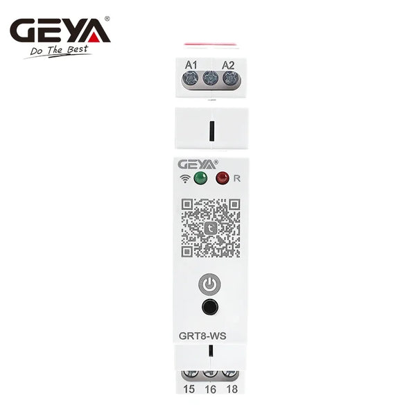 GEYA GRT8-WS TUYA កុងតាក់បញ្ជាពេលវេលា WiFi បញ្ជូនតពេលវេលា WiFi កុងតាក់បញ្ជាពីចម្ងាយផ្ទះឆ្លាតវៃ 16A AC/DC110-240V