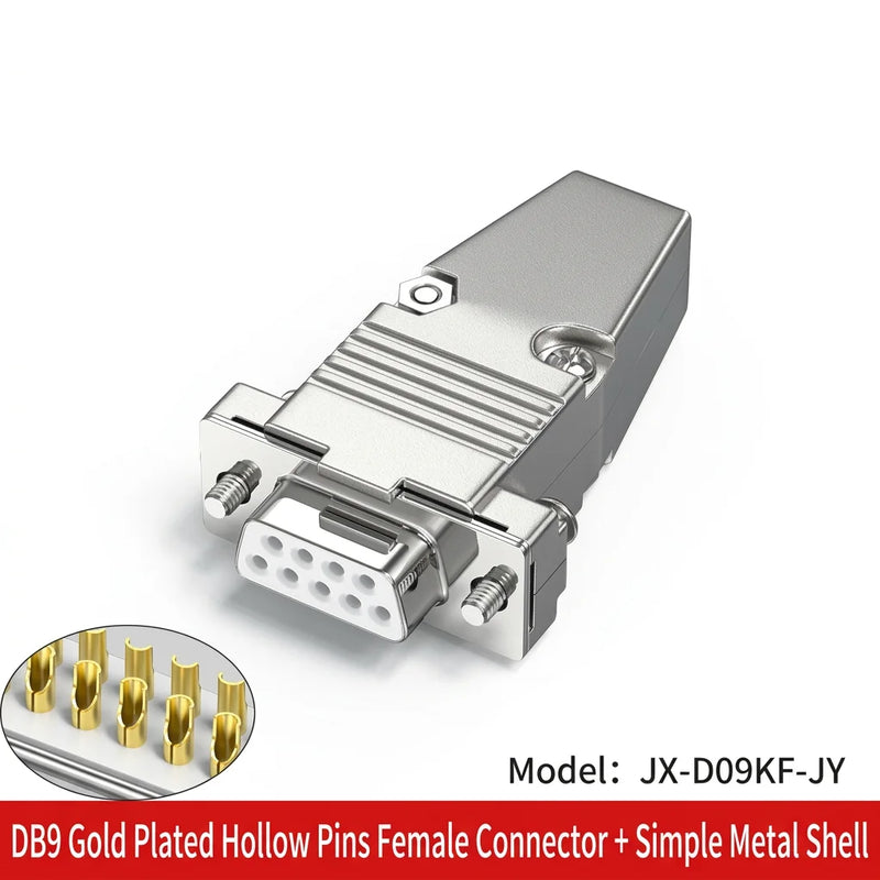 DIVEDEER DB9 Male & Female Connectors 9-Pin Serial Adapters for RS232 RS485 COM Port