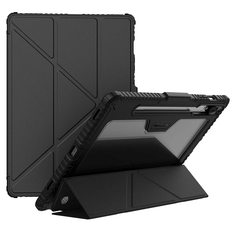 NILLKIN For Samsung Galaxy Tab S10/S9 Ultra Magnetic Case For Galaxy Tab S9/S10 FE+ Multi-angle Folding Camera Protection Cover