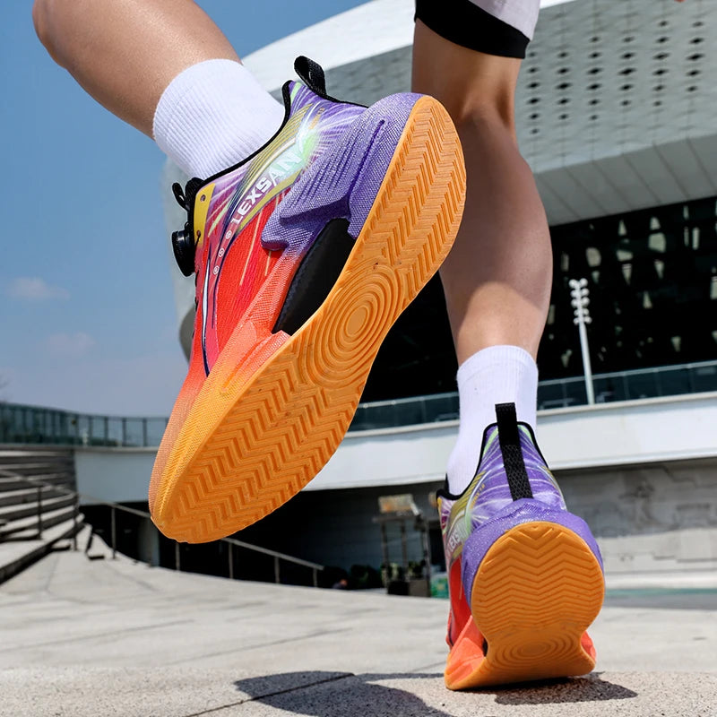 Parent-child high-quality sports shoes four season soft sole anti-slip racing running shoe men's light breathable speed sneakers