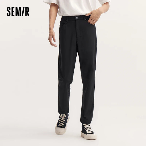 ខោបុរស Semir ស្លីម ស្រួលស្លៀក ធ្វើដំណើរ ងាយស្រួលថែទាំ លាតសន្ធឹង រដូវស្លឹកឈើជ្រុះ ឆ្នាំ២០២៦ ខោវែង រចនាប័ទ្មធម្មតា ស្លៀកប្រចាំថ្ងៃ