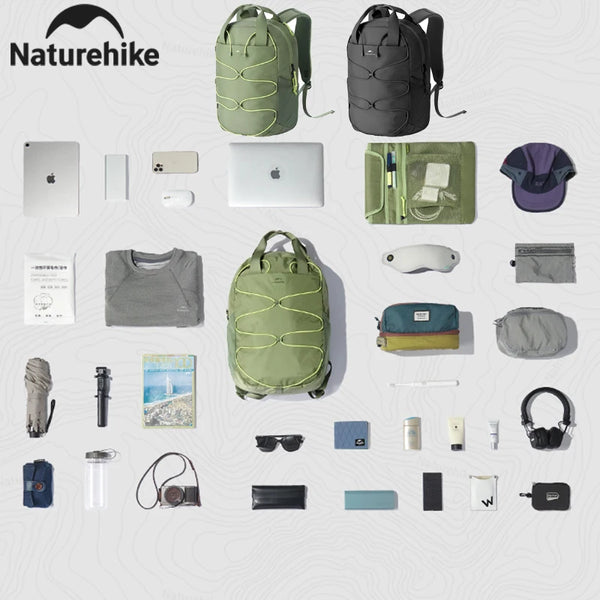 Naturehike 2025 New Oxygen Multifunctional Storage Travel Bag Computer Bag Outdoor High-value Leisure Hiking Picnic Backpack