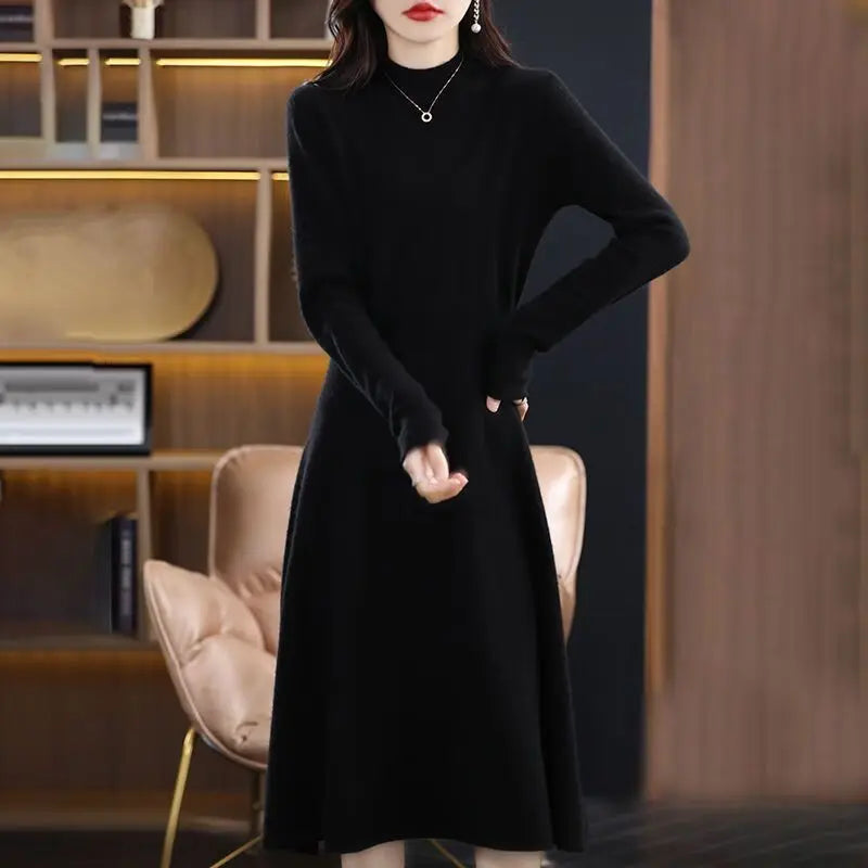 Ropa De Mujer New Pullover Dress Slim Elegant Knitwear Winter Clothes Woman Spring Autumn Woolen Ladies Sweaters & Jumpers