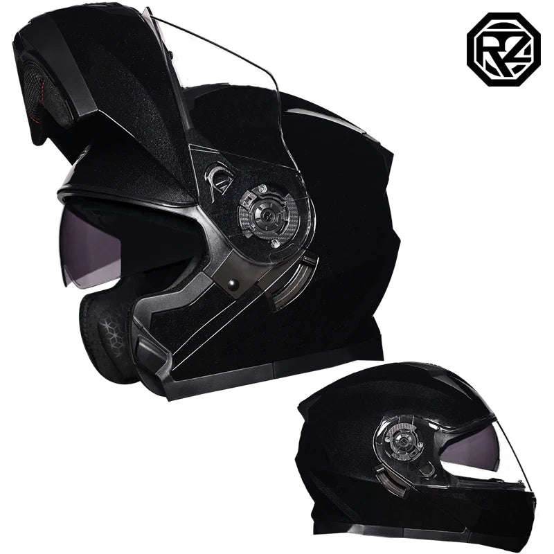 Motorcycle Open Face Modular Flip Up Full Face Helmet for Adult Men and Women DOT Approved Moto Helmets ORZ-162
