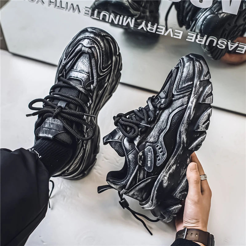 Men's fashion sports shoes four season soft sole non-slip comfort outdoor running shoes youth casual tide shoes student sneakers
