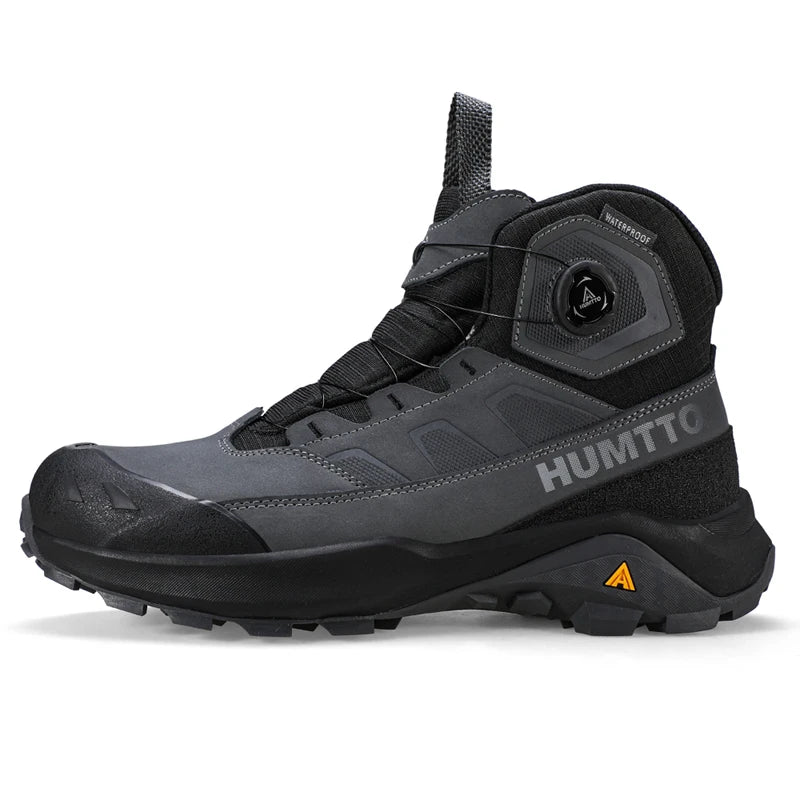 HUMTTO Outdoor Mountain Climbing Hiking Shoes for Men 2025 Winter High Top Anti Slip Sneakers Professional Trekking Boots Man