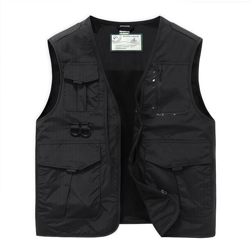 Sleeveless Jacket Cargo Vests Men Outdoor Multi Pockets Photography Summer Thin Mesh Breathable Waistcoats Male Casual Vests