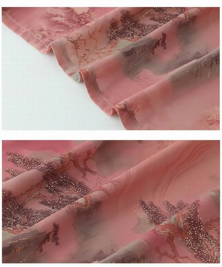 ឈុតគេងសម្រាប់ស្ត្រី XL-5XL បោះពុម្ពបែបវីនថេច សម្លៀកបំពាក់យាយធម្មតា រដូវស្លឹកឈើជ្រុះ រដូវរងា ឈុតសម្លៀកបំពាក់នៅផ្ទះពីរដុំ ឈុតសម្រាប់ម្តាយវ័យកណ្តាល
