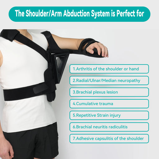 Shoulder Abduction Stabilizer Brace Support, Protect Stabilize Shoulder Injury, Rotator Cuff, Fracture, Tendonitis, Post Surgery