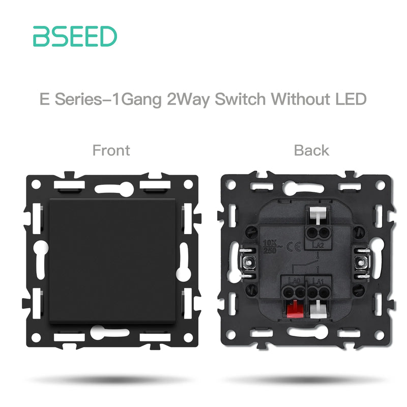 BSEED Wall Button Switch 1/2Gang Part 65W Wall Socket Module Part Internet TV Telephone Socket Glass Frame DIY Function Part