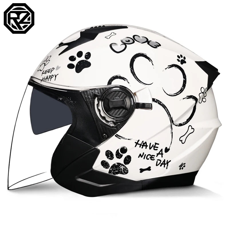 3/4 Open Face Helmet Motorcycle 3C Dot Approved High Quality Motocross Helmets Cascos Para Moto 3/4 Jet Casque Moto Capacetes