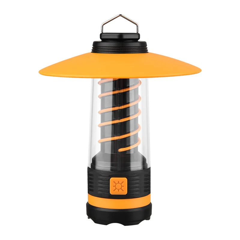 ចង្កៀងបោះតង់ LED ចល័តដែលអាចបន្ថយពន្លឺបាន ធន់នឹងទឹក សាកថ្មដោយ USB ភ្លើងសន្សំសំចៃថាមពលសម្រាប់ឧបករណ៍ក្រៅផ្ទះ សម្ភារៈបោះតង់ថ្មីៗ