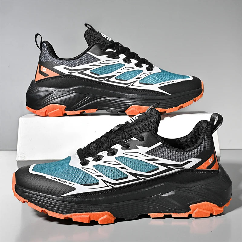 Men's high-quality sports casual shoes Four Seasons new breathable city outdoor hiking shoes fashion anti-slip walking sneakers