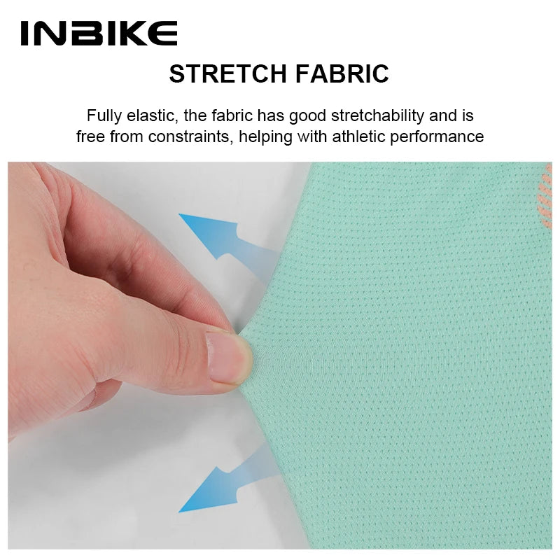 INBIK Long Sleeve Cycling Jersey Men Road Bike Clothing Riding Shirts Quick Bicycle Mountain MTB Jersey Full Zipper with Pockets