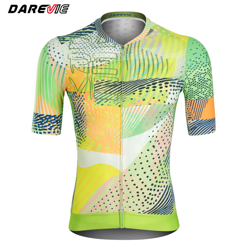 អាវយឺតជិះកង់ DAREVIE សម្រាប់បុរស ធន់នឹងសំណើម ធន់នឹងការរអិល ស្រាល ទន់ ស្ងួតរហ័ស