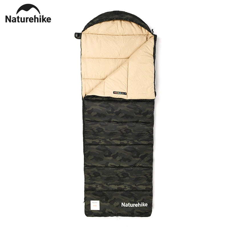 Naturehike Camouflage Sleeping Bag Ultralight Waterproof Splicable Sleeping Bag 3 Season Warm Outdoor Camping Sleeping Bag