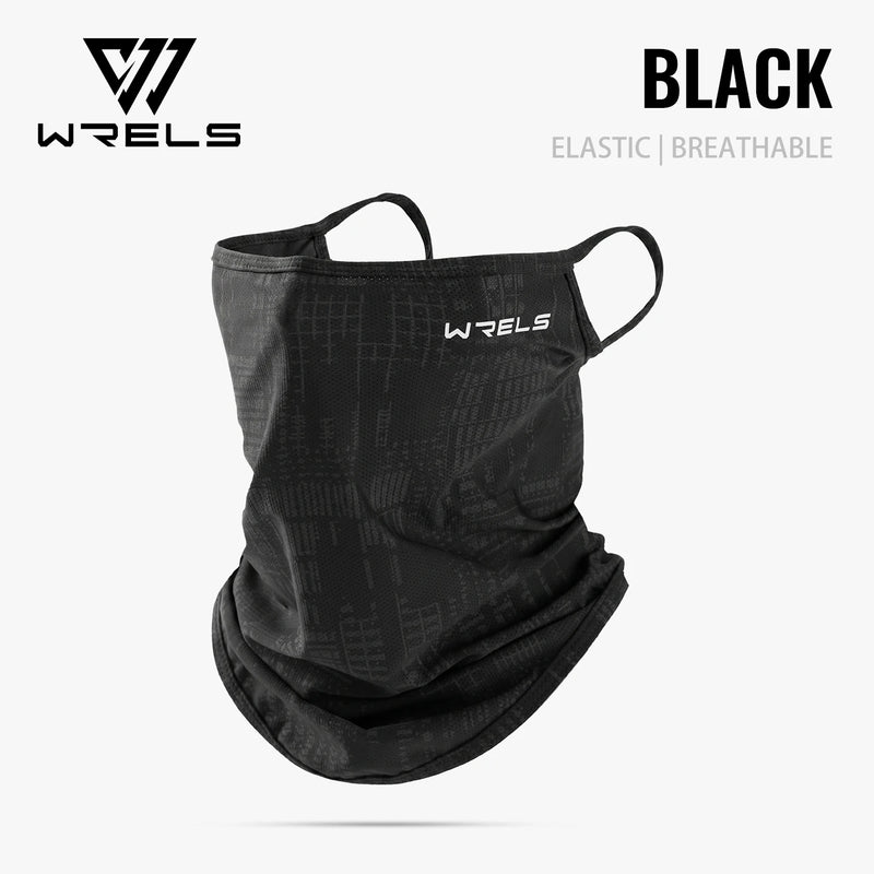 WRELS Balaclava Neck Gaiter Ice Silk Cooling UV Protection Face Mask Summer Scarf Bandana Earloop Breathable Sunscreen Fishing