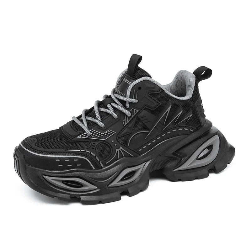 Chunky sneakers Men's casual four seasons new breathable light mecha shoes fashion soft sole outdoor comfort running sports shoe