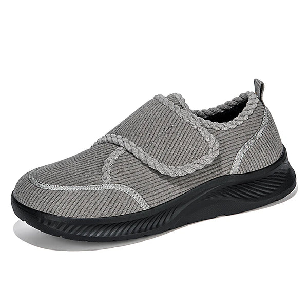 Winter Fur-lined Wide Toe Box Diabetic Shoes for Men Women Adjustable Walking Sneakers Orthopedics Swollen Foot Pain Relief