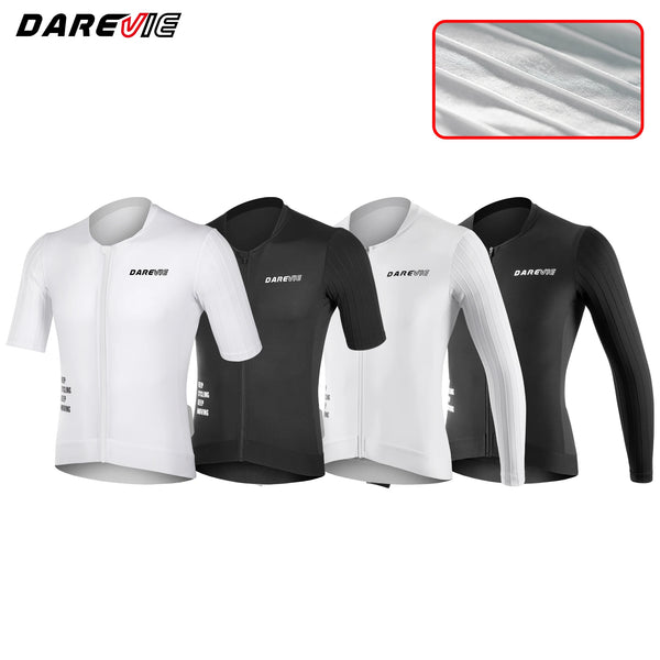 អាវយឺតជិះកង់ DAREVIE Aero កាត់បន្ថយភាពធន់ PRO Level Man អាវជិះកង់ Maillot ស្រូបយកសំណើមទម្ងន់ស្រាលសម្រាប់បុរស