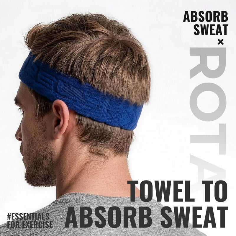 WRELS Sweatband Headband Terry Cloth Absorbent Thick Yoga Running Basketball Gym Workout Athletic Men Women Sport Hair Band