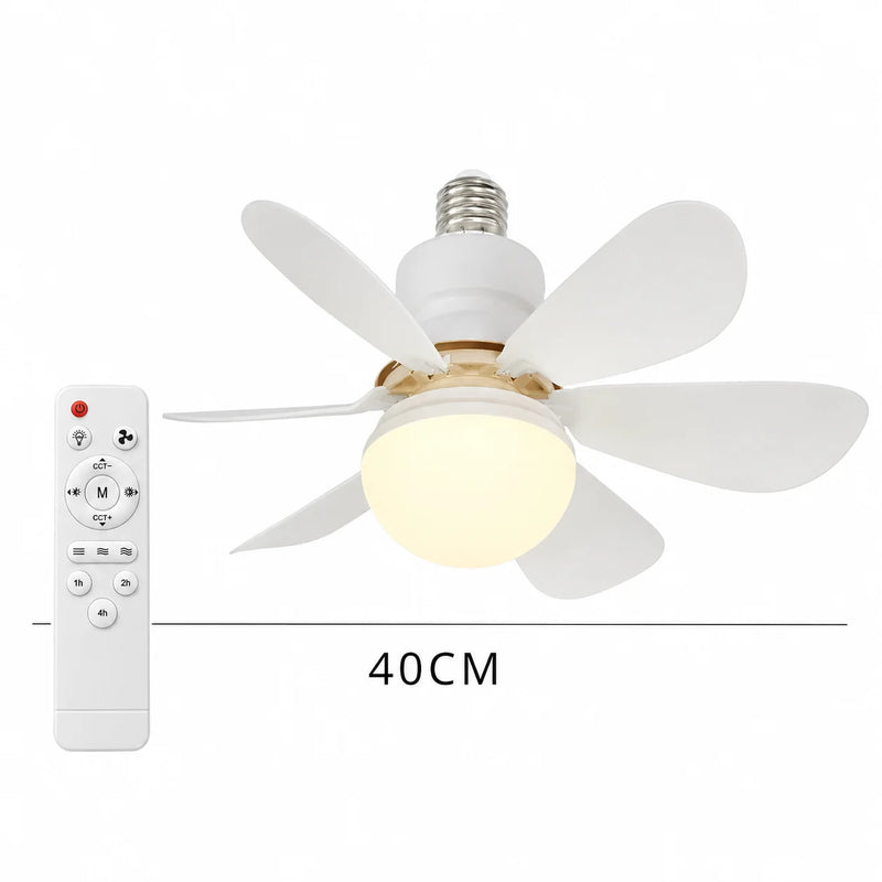 30W LED CeIling Fan Light E26 E27 Base Wireless Remote Smart Fan 3 Adjustable with Lighting Modes for Living Room Home Fans