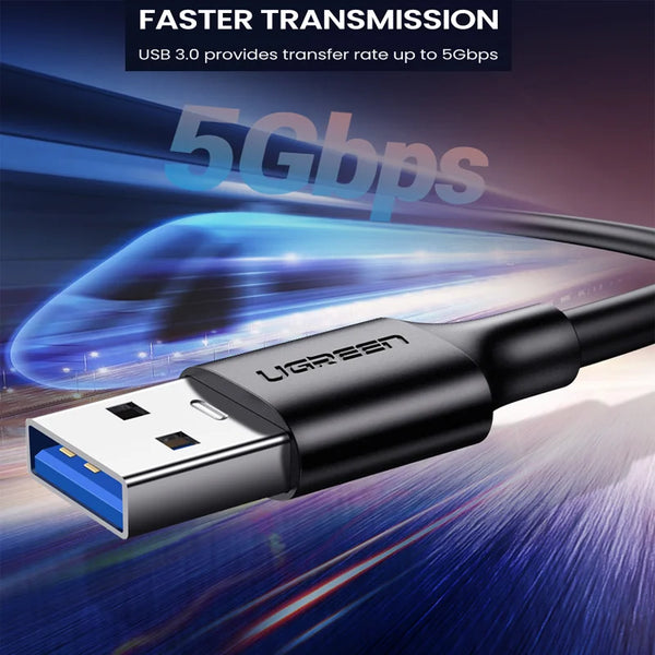 ខ្សែ USB UGREEN ប្រភេទ C 5Gbps USB3.0 ប្រភេទ C 3A 18W សម្រាប់ iPhone 17/16/15 iPad Samsung S26/25 M2 SSD NVME 5Gbps USB3.0 ខ្សែទិន្នន័យ 0.5/1M