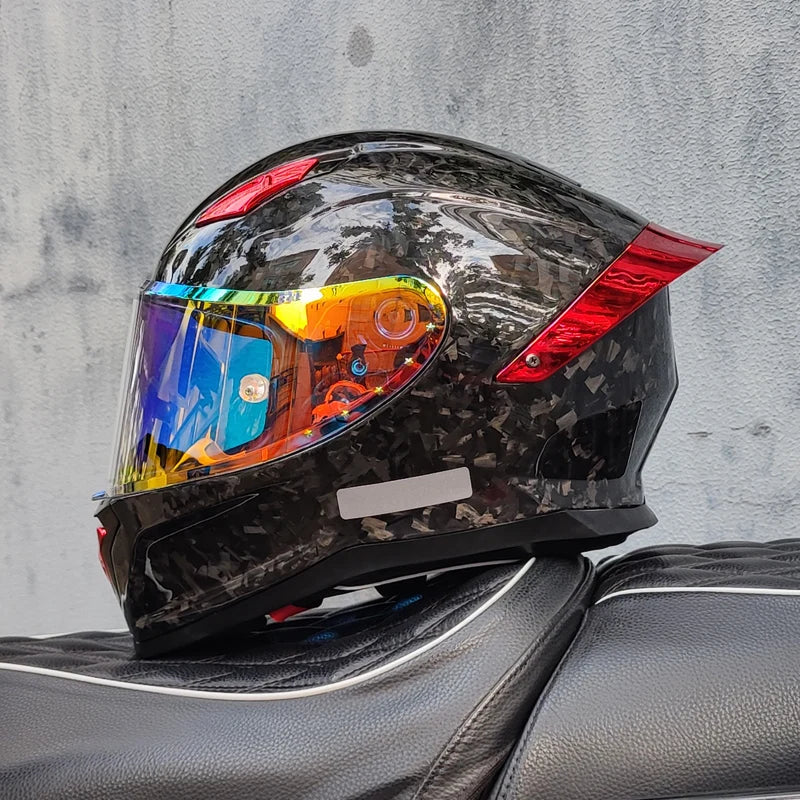Casco De Motocross Helmet Casco Patinete Electrico Mainland China Helmets Unisex Full Face Dot Carbonfiber