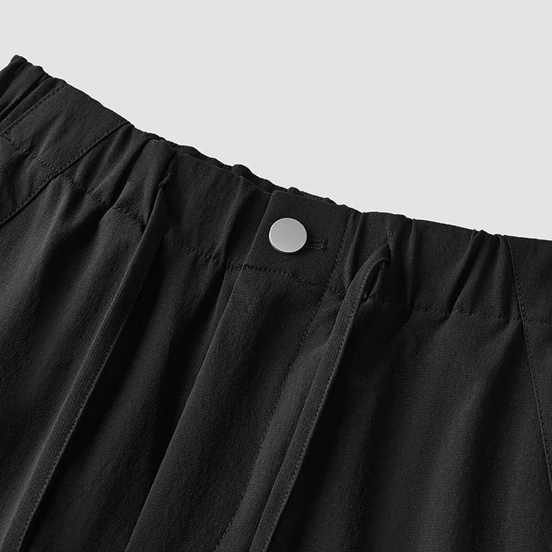 Semir Cargo Pants Woman Loose Solid Texture Elastic Waist Drawstring High Street Simple Style Wide Leg Pants Women Spring 2026
