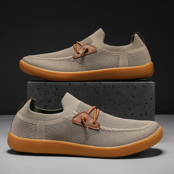 Mens Big Size Flat Wide Toe Shoes 49 50 51 52 53 54 Barefoot Comfort Minimalist Zero Drop Summer Breathable Slip-on Mesh Shoes