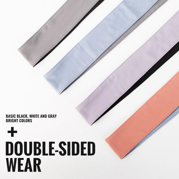 WRELS Sports Headband Sweat-Wicking Fitness Hairband Elastic Breathable Running Tennis Yoga Head Strap Men Woman Sweat Band