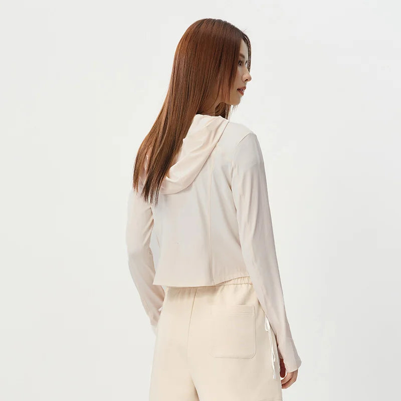 Semir Womens UV Jacket 2026 Short Cool Feeling Split Slim Casual Fashion Soft Daily Wear