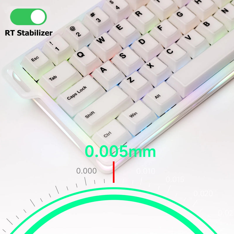 Akko x MonsGeek Verve 68 HE Keyboard 65% Layout RGB Magnetic Switch RT0.005mm 8K Polling Rate Custom Gaming Mechanical Keyboard